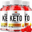 (3 Pack) Ignite Keto ACV Gummies - Advanced Formulės Ignite Keto Plus ACV Gummies Apple Cider Vinact Ignite ACV dietinis priedas (180 Gummies)
