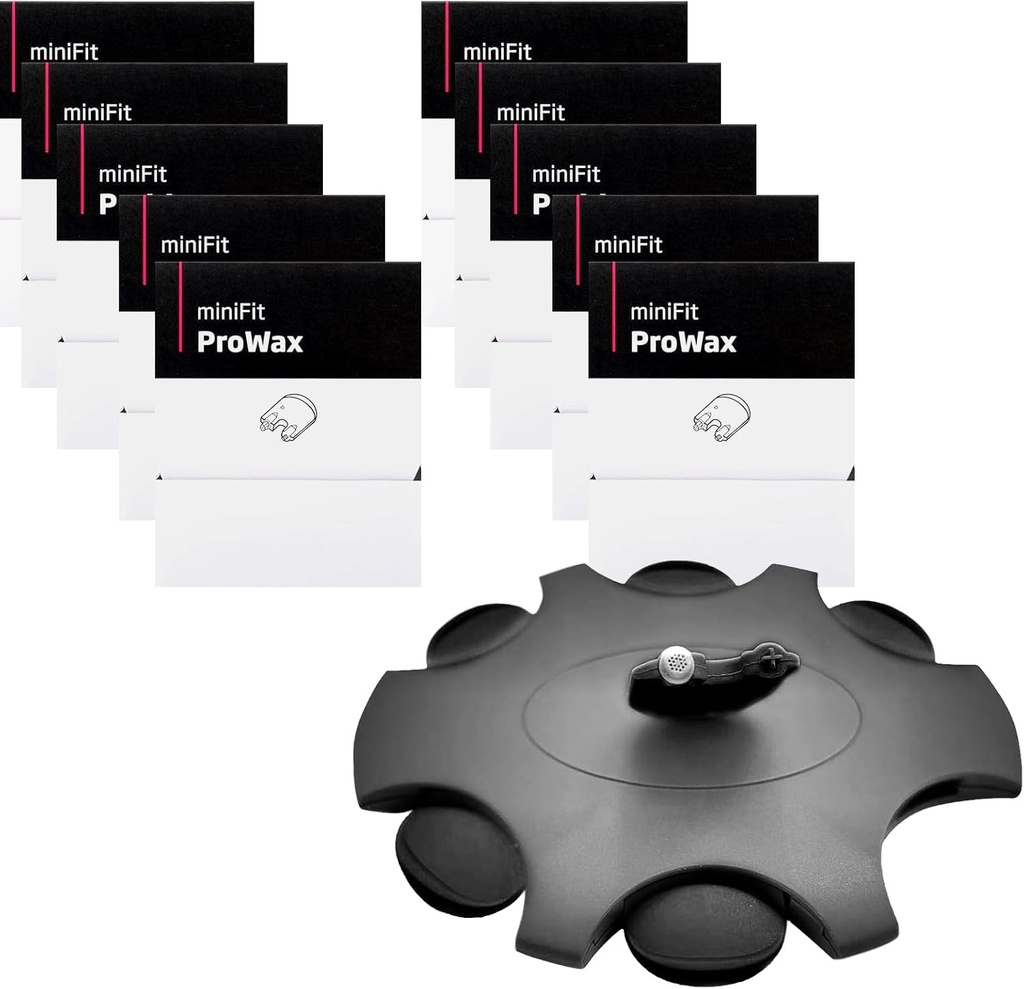 (60 vnt.) Minifit Provaško vaškiniai saugikliai Otikonų klausos aparatų filtrai, Otikonas Minifit klausos aparatų atsarginės dalys Valymo rinkiniai Priedai