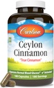 Carlson - Ceilonas Cinnamon, Cinamono papildai, 500 mg, Cinamono ekstraktas, Ceilonas Cinnamon Capsules, 180 kapsulių