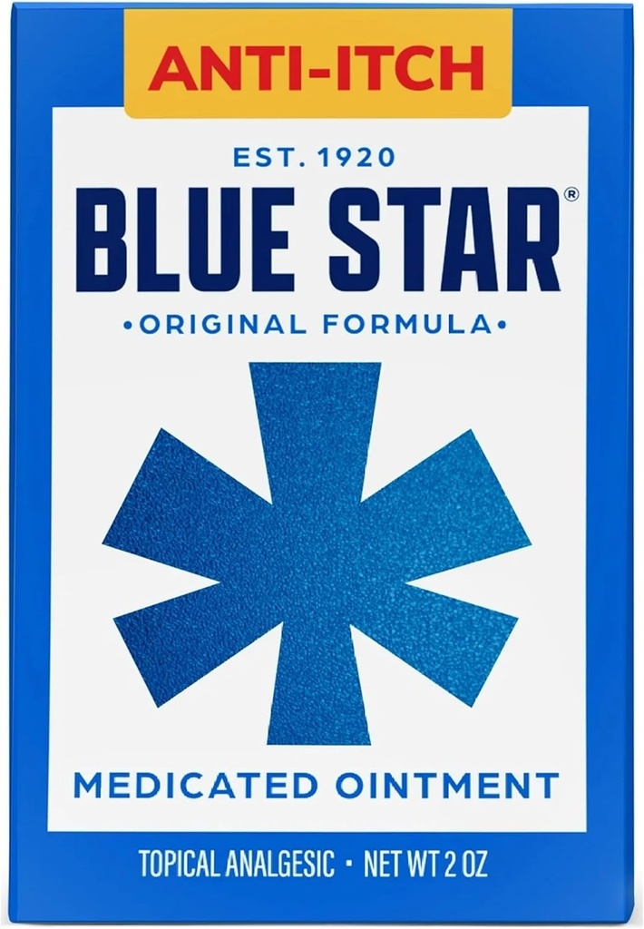 Blue Star Anti- Itch vaistinis tepalas 2 oz (Pakuočių po 4) VJC # Re