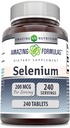 Nuostabi formulė Selenium 200 Mcg Bendrijoje 124; Tablečių priedas (124; Non-GMO) 124; Nemokamas glutenas 124; Pagaminta JAV (1 paketas)
