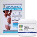 Arnica Montana Mėlynės & Maudymosi kremas & LipoCurve putos po operacijos Pads Bundle, Liposuction po operacijos atkūrimo & Limfinis Drenažo