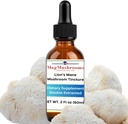 Lion’s Mane Tincture, High Potency, Double Extracted, 60 Daily Doses