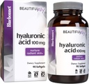 Bluebonnet mityba Gražus Ally Hyaluronic Acid 100mg, Slaugytoja Radiant Skin *, Non- GMO, nemokamai, sojos nemokamai, 90 Softgels, 90 Paslaugos