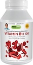 ANDREW LESSMAN Vitaminas B12 100 180 kapsulės - Absorpcija - Saugomas metilkobalaminas (natūralus kofermentas Vitaminas B12), būtinas energetikai ir stresui palaikyti, Plus B- kompleksas, lengvai nuryjamos kapsulės