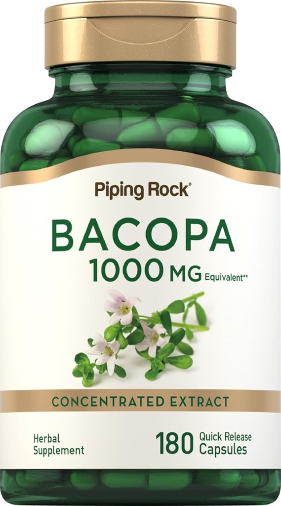 Piping Rock Bacopa Monnieri Addition 1000mg