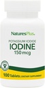 NaturesPlus kalio jodidas - 150 mcg, 100 Vegan tablečių - Skydliaukės palaikymo papildas, Palaiko kvėpavimo takų sveikatą - Vegetarian, Gluten Free - 100 Paslaugos