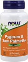 Pygeum & Saw Palmetto ekstraktas, 25 mg / 80 mg, 60 Sgels by Now Foods (pakuotė 2)