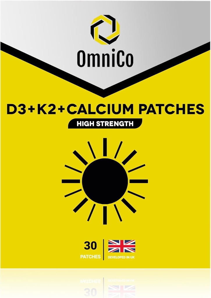OmniCo - D3 + K2 + kalcio pleistrai - 30 pakuotėje