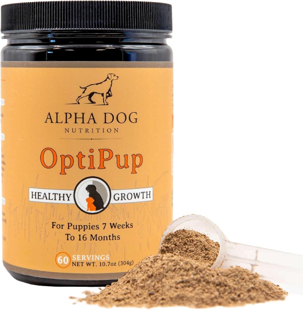 Alfa šuo mityba OptiPup All- in-1 Puppy Multivitaminas Sudėtyje yra 31 Superfoods įskaitant Probiotikai ir prebiotikai Digestic Support, Odos & Imuninė sveikata, ir optimalus augimas (60 Paslaugos)