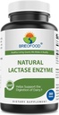 Brieofood Lactase Enzyme pyls - 3000 FCC ALU - 360 Tablets - 360 Servings - Ne GMO, Gluten Free