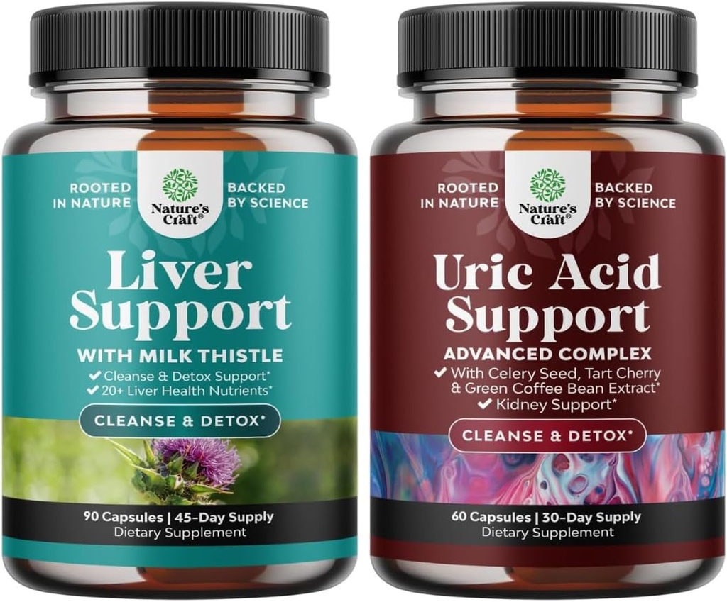 Cleanse Detox & Remontas - Silymarin Milk Thistle su dandelion root & Artichoke ekstraktas ir žalios kavos pupelių ekstraktas ruric acid Cleanse & Detox - Turmeric Tart Cherry & Celery Seed