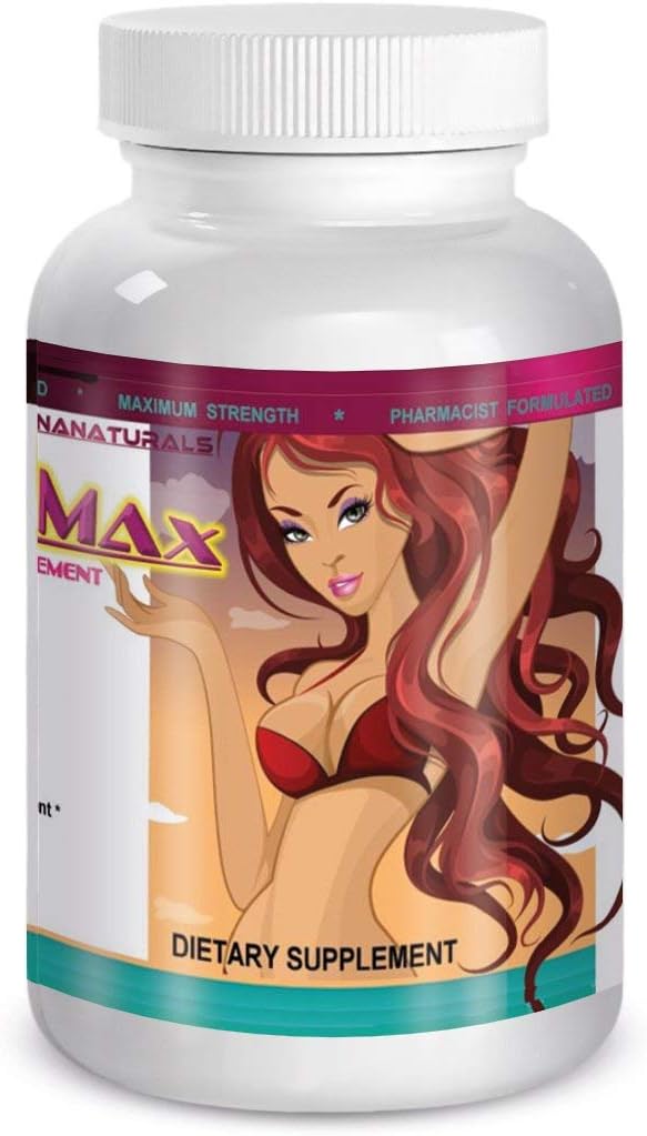 CURVIMAX Moteris krūties didinimo ir plėtros tabletes, 60 tablečių pagal MARINANATURALS