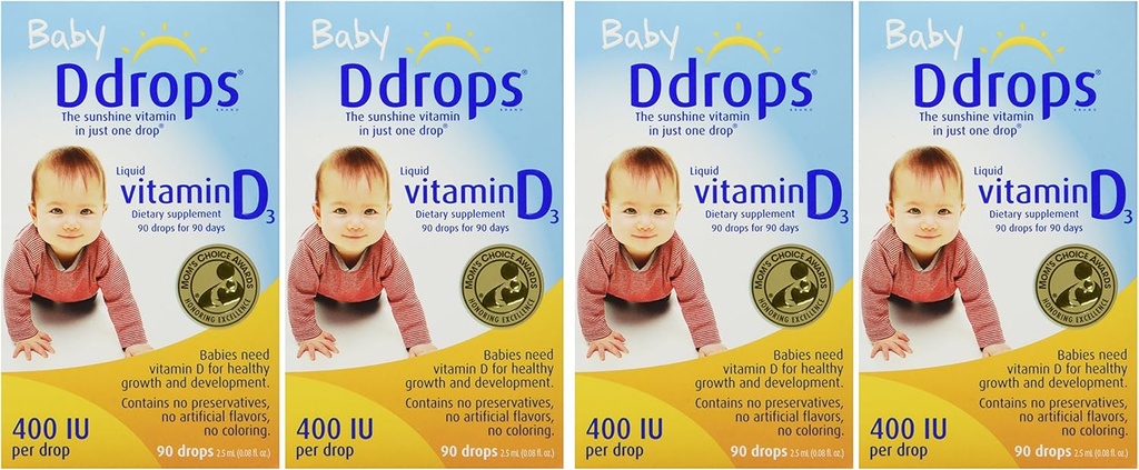 Dolls Baby 400 IU 90 lašai 0.08 Skysčių tūta (4 pakuotėje)