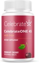 Celebrate Vitamins CelebrateONE 45 Chewables, 45mg Iron - Once Daily Bariatric Multivitamin, Essential Vitamins & Minerals - Gastric Bypass & Sleeve Gastrectomy Supplement - Cherry (30 Tablets)