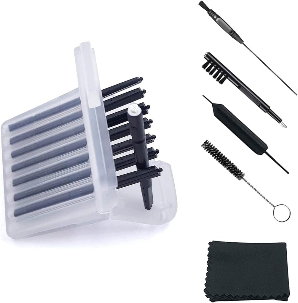 (4 paketai) Klausos pagalbos vaško apsauga Filtrai (32 vienetai) Atsarginė Vaškas Cerumen Stop Vaškas spąstai Phonak, Widex, Unitron ir Resound - 5 vnt klausos pagalba Valymo rinkinys Priedai su Carry Case