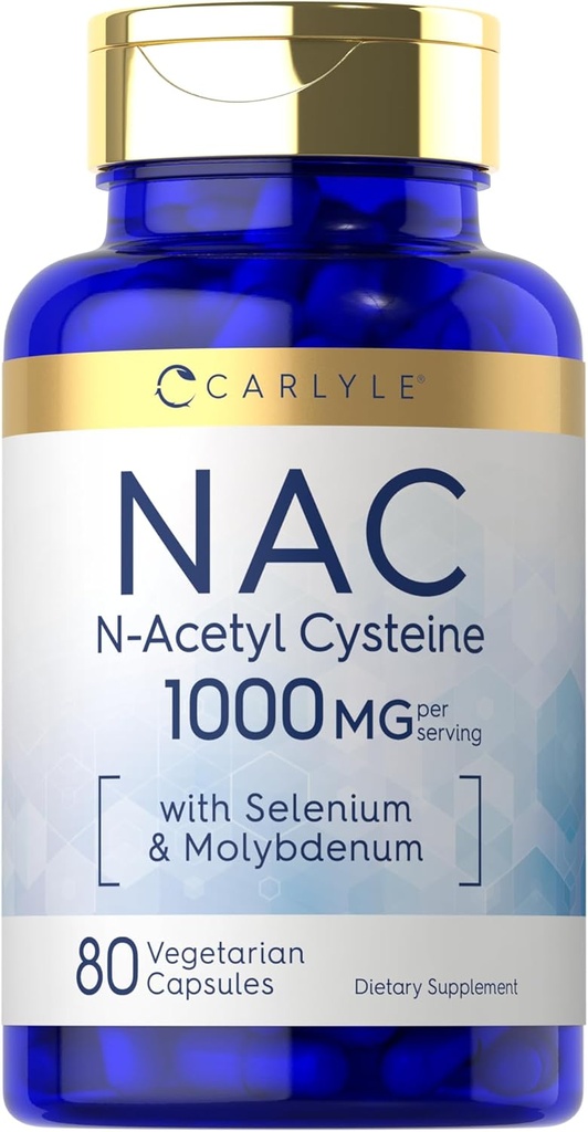 Carlyle NAC Priedas N- acetil cisteino 1000mg