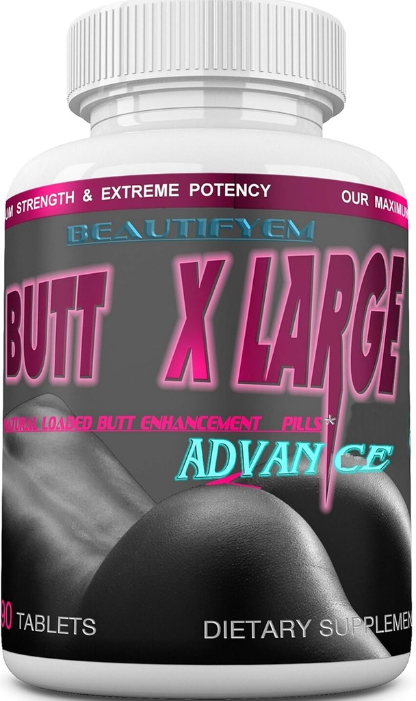 Butt X-didelis anksto Butt plėtros, Booti Enhancement. But Enhancer Pills. Greitas lenktas Bigger Gleits. 90 tablečių (ne Butt Cream)