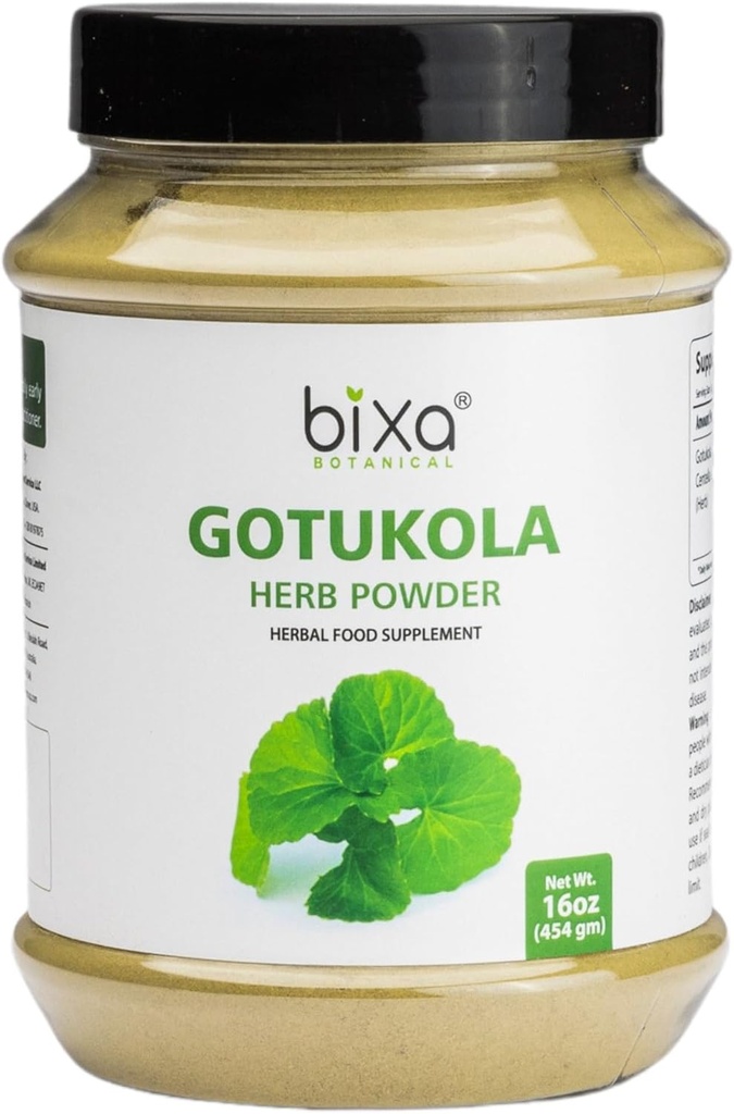 bixa BOTANICAL Gotu Kola (Centella Asiatica) | Ayurvedic Natural Herbal Supplement Pure Authentic Premium Quality | Improve Overall Health (16 Ounce (Pack of 1)