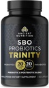 Senovės mitybos SFO Probiotinės Trejybės Kasdienė priežiūra, Probiotikai Digestic Health, 40 Billion Blend of Prebiotics, Probiotics, Postbiotics, ir parabioitics Reduces retkarčiais Bloating, 60 Count