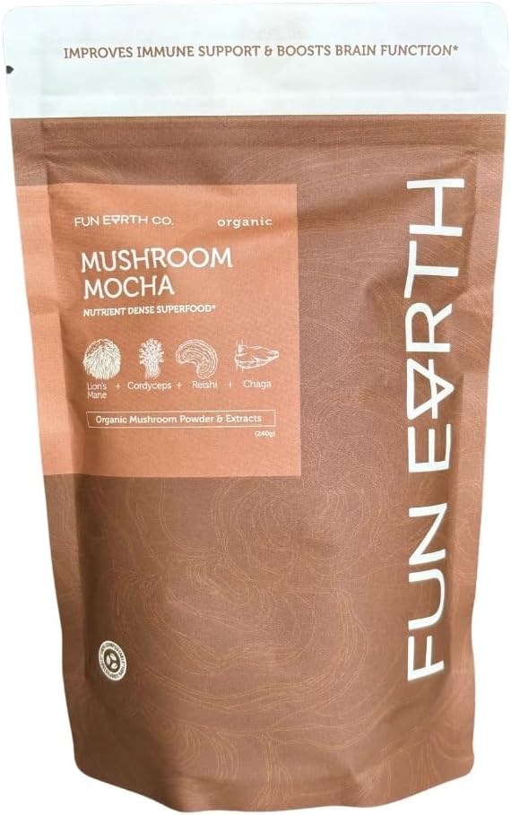 Co. Mushroom Mocha ® 124; Mushroom Addition ® 124; Lions Mane Powder Chaga Cordyceps Reishi 124; Adaptagenes ® 124; Cacao Powder Vanilla ® 124; 8.47 Ounce Bag ® 124; 30 Servings ® 124; Immunative Support