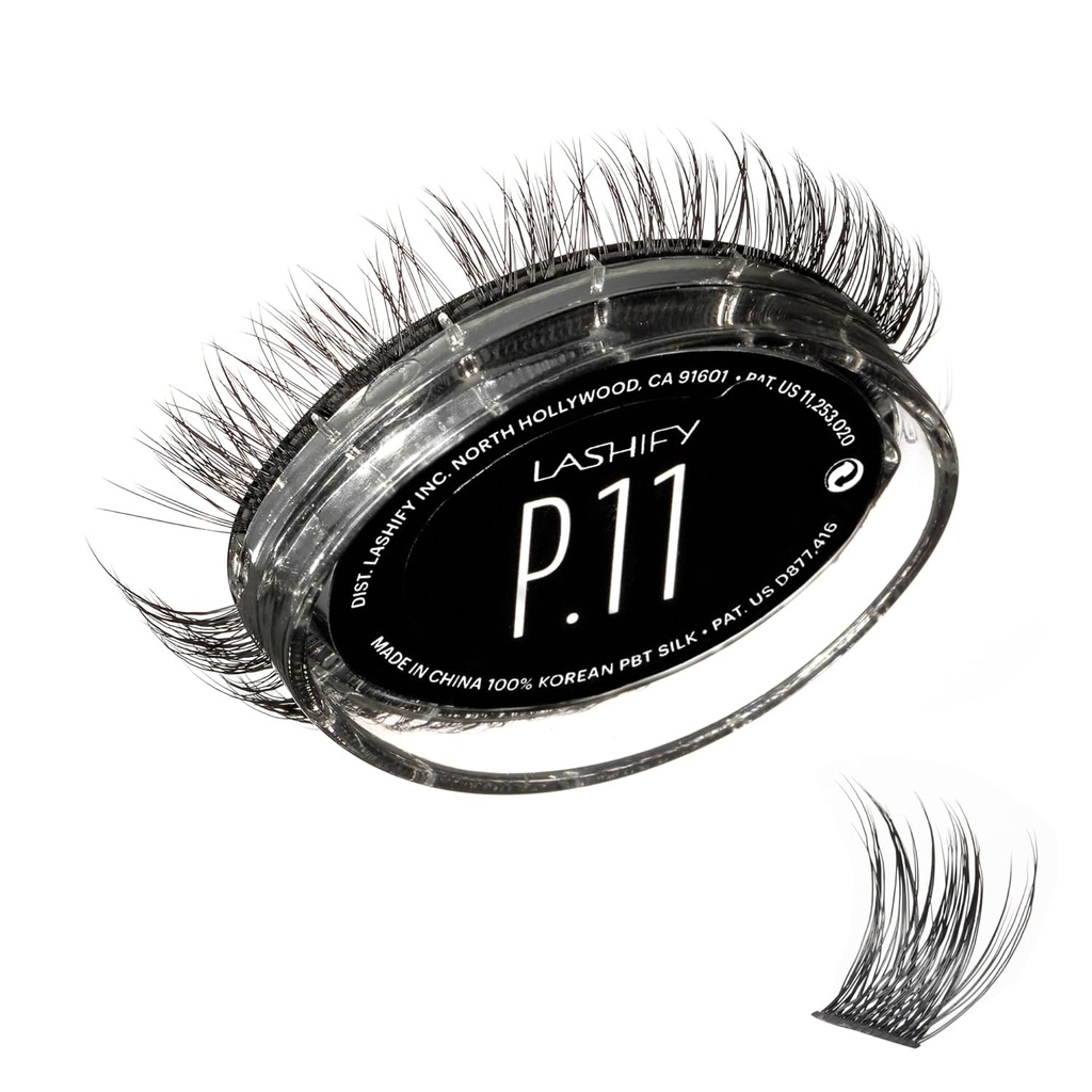 Lashify Plushy 11mm Gossamer Lashes in Black, Easy DIY False Lashes for a Volumatial Bet dar natūralus žvilgsnis