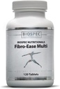 BIOSPEC NUTRITIONALS Fibro- Ease Multi - Sudėtyje yra Eteriniai vitaminai ir mineralai - Parama energijos gamybos ir bendrosios sveikatos (120 kapsulės)