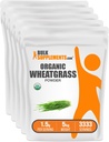 BulkSupples.com Organic Wheatwood Mill - Organic Super Green Pows, Superfood Addition - Vegan & Gluten Free, 1,5g per Serving, 1kg (2,2 lbs) (Pakuotėje 5)