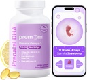 Premom Prenatal DHA žuvų aliejus: Trigliceride Omega 3 su 470mg DHA, 200mg EPA + 400 IU VIT D3 Priedas - Vaisingumo parama moterims - Pasaulinis Sourced iš laukinių Caught žuvų