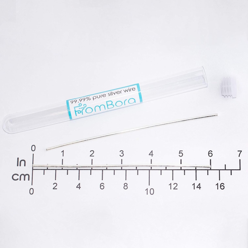 Koloidinis sidabras 124; Pair sidabro vielos 99,99% 12,4; Sertifikato duomenys - 124; 9999 ® 124; 14 Gauge 6 "Bendrijoje 124; FromBora koloidinis sidabro generatorius