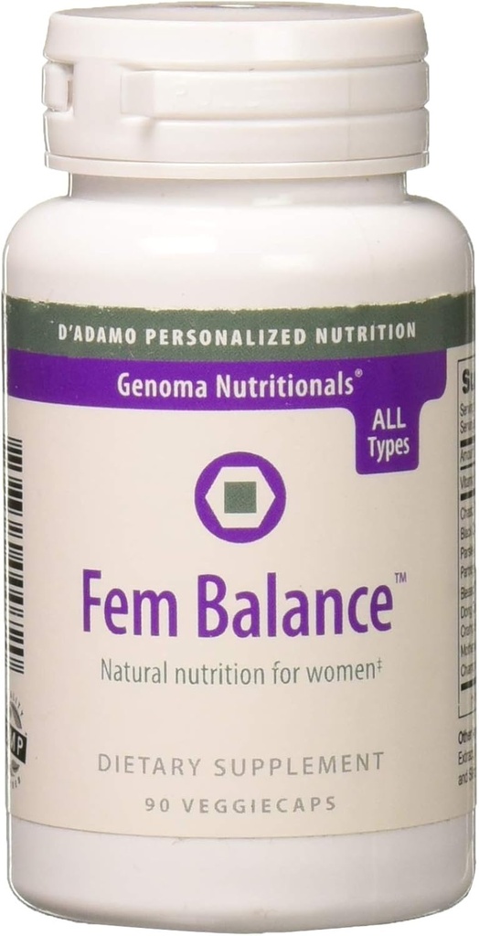 D 'Adamo Asmeninė mityba Fembalance, 90 Count