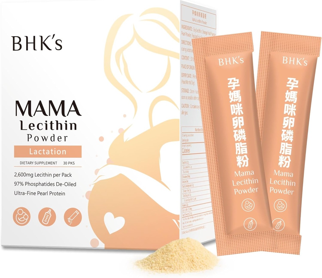 BHK Lecitinas už ClowMilk Ducts, Loosen Esami riebalų Drabužiai, Palaiko pieno srautas, Pagerinti maitinimą ir mitybos kokybę, 30 Sticks