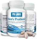 Prostate Research Labs Men 's Probiotic - Digestic Enzyme Addition Probiotic for Men - Promotes Gut Health and Immune Support - 1 Pack (60 kapsulių)
