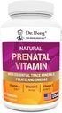 Dr. Berg Natural Prenatal Vitaminai moterims (nėščios ir slaugos) - Prenatal Vitaminai su folatų, vitaminai, mineralai, Omegas, & 11 Galingas Superfood - Moterys Prenatal Multivitaminas - 60 Kapsules