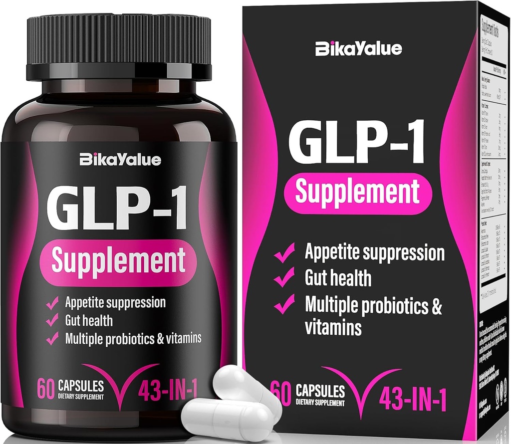 GLP-1 Alternative Supplement, Natural Extracts with Hops, Green Tea Extract, Garcinia Cambogia, Multivitamins, Probiotics, for Gut, GLP-1 Activate & Overall Health - 092