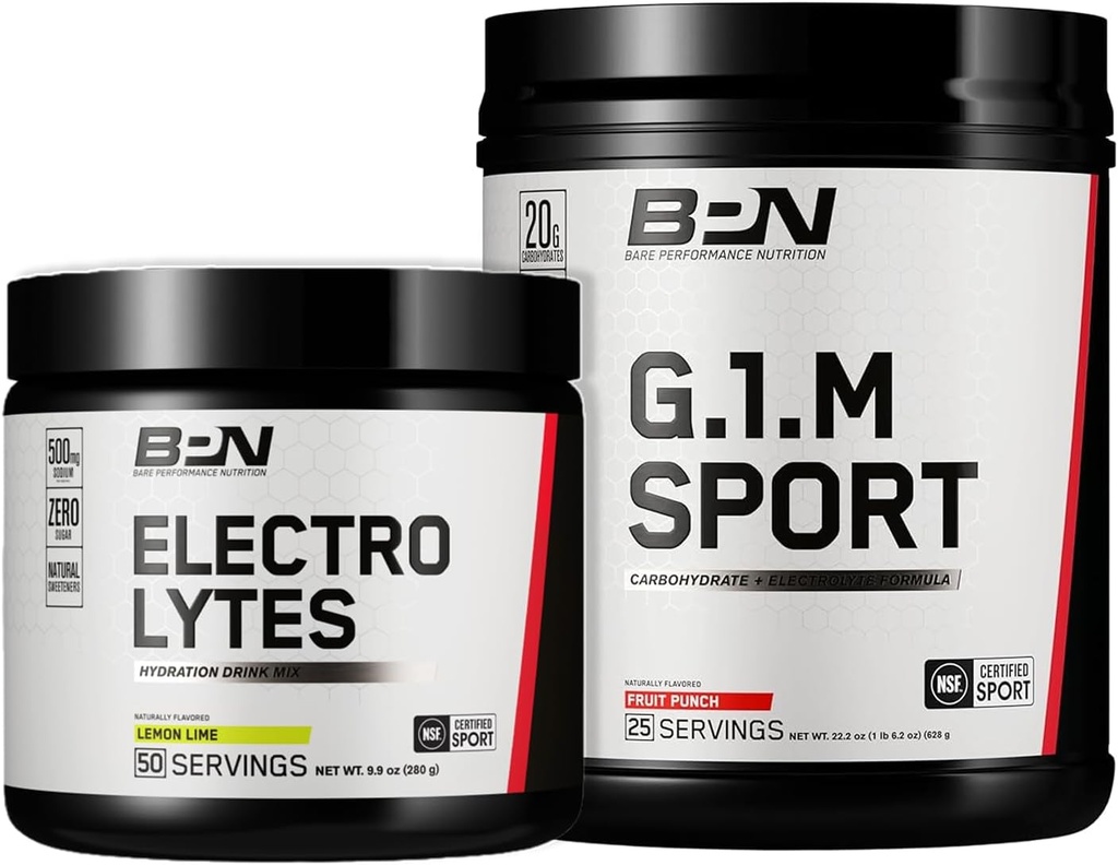 BARE REZULTATŲ NUTRAUKIMAS BPN G.1.M. Eiti dar vienas Endurance Training Fuel & Electrolytes Mill Bundle