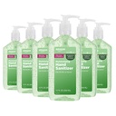 Amazon Basic Care - Aloe Vera Hand Sanitzer 62%, 12 fl oz (6 rinkinys)
