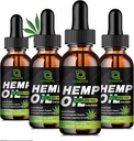 (4- Pack) High Power Hemp Oil - 1.000.000 Maksimalus stiprumas - Padeda atsipalaiduoti, Stresas, Kalmavimas, Miego - Organic Hemp Oil Extract - Veganas, Imunizacijos parama, Ne GMO