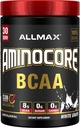 ALLMAX Nutrition AMINOCORE BCAA milteliai, 8.18 Gramas amino rūgščių, intra ir postWorkout atkūrimo gėrimai, Gluten Free, Balta vynuogių, 315 g