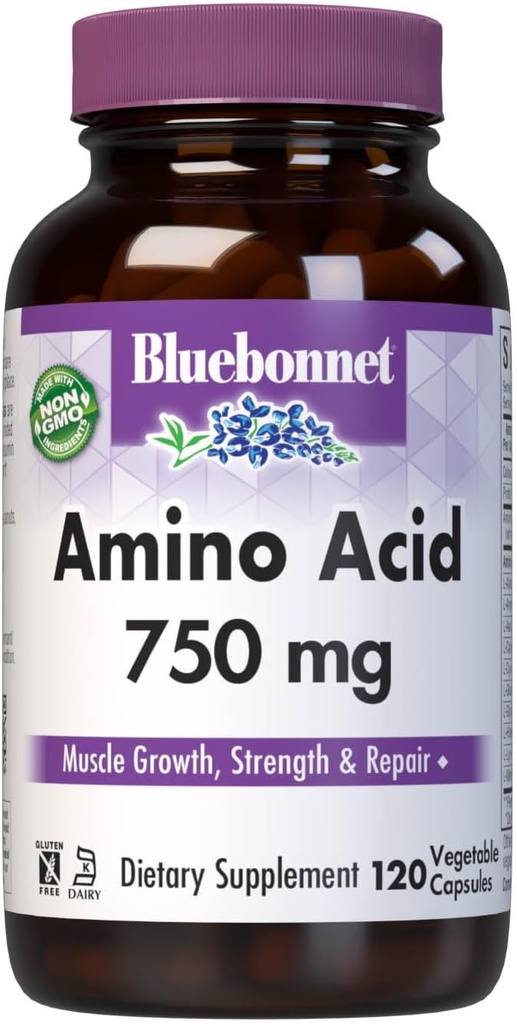 Amino rūgštis 750 mg 120 veg kapsulės