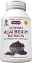 ANDREW LESSMAN Ultimate Açai Berry Ekstraktai 60 Capsules - Delivers Standartizuotas, Anti- Oxidant Rich, Naudingosios Acai Berry Sudedamosios. Aukštas Galingumas. Apsauginiai junginiai. Priedų nėra