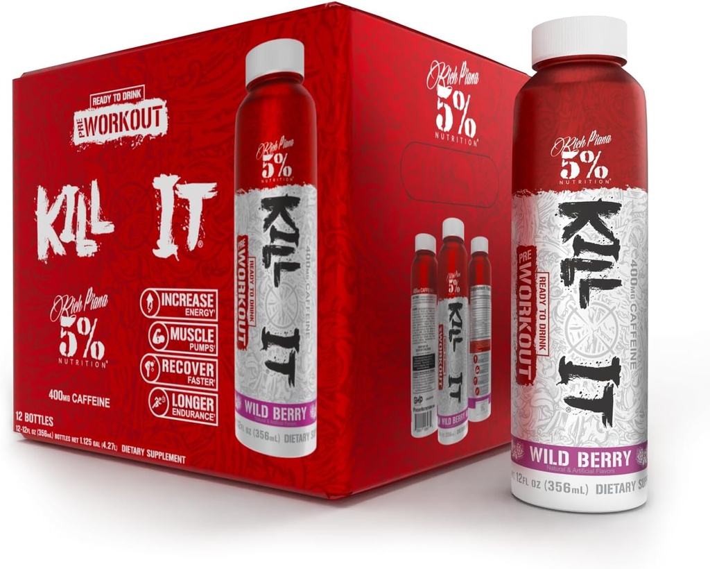 5% mitybos nužudyti Ready-to-Drinke High Stink Pre Working ® 124; 400mg Caffeine Energy Drink ® 124; Extreme Pump, Endurance, Focus & Hydration ® 124; Citrulline, Beta Alanine, Taurine ® 124; 12 Pack (Wild Berry)