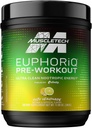 Pre Workout Mill MuscleTech EuphorQ PreWorkout Smart Preworkout Mill for Men & Women Caffeine Metabolite Fured with Paraxanthine Yuzu Lemonade (20 serverių)