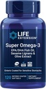 Life Extension Super Omega-3 EPA/DHA Fish Oil, Sesame Lignans & Olive Extract – Heart Health, Brain Health, Inflammation Health Support, Gluten-Free, Enteric-Coated, Non-GMO, 120 Softgels