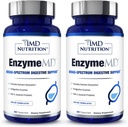 1MD Nutrition EnzymeMD - Digiminiai fermentai Priedas - Gydytojo formulė 124; 18 Plant-based fermentų - Dujų & Bloating Support (2-Pack)