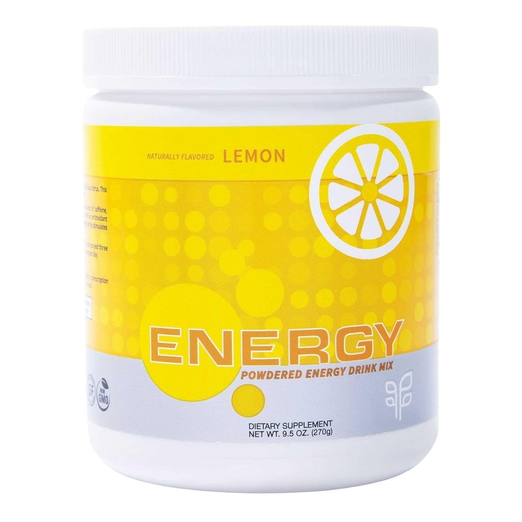 PURE Energy Drinkl Mix, Zesty Lemon Wheatgrasse Organic Sulce, supakuotas su antioksidantai & Eterinis, Mineralinis turtingas vitaminas A, C, E, ir B6 Natūralus Boost & Wellness, Zero Cukraus formulė, 270g