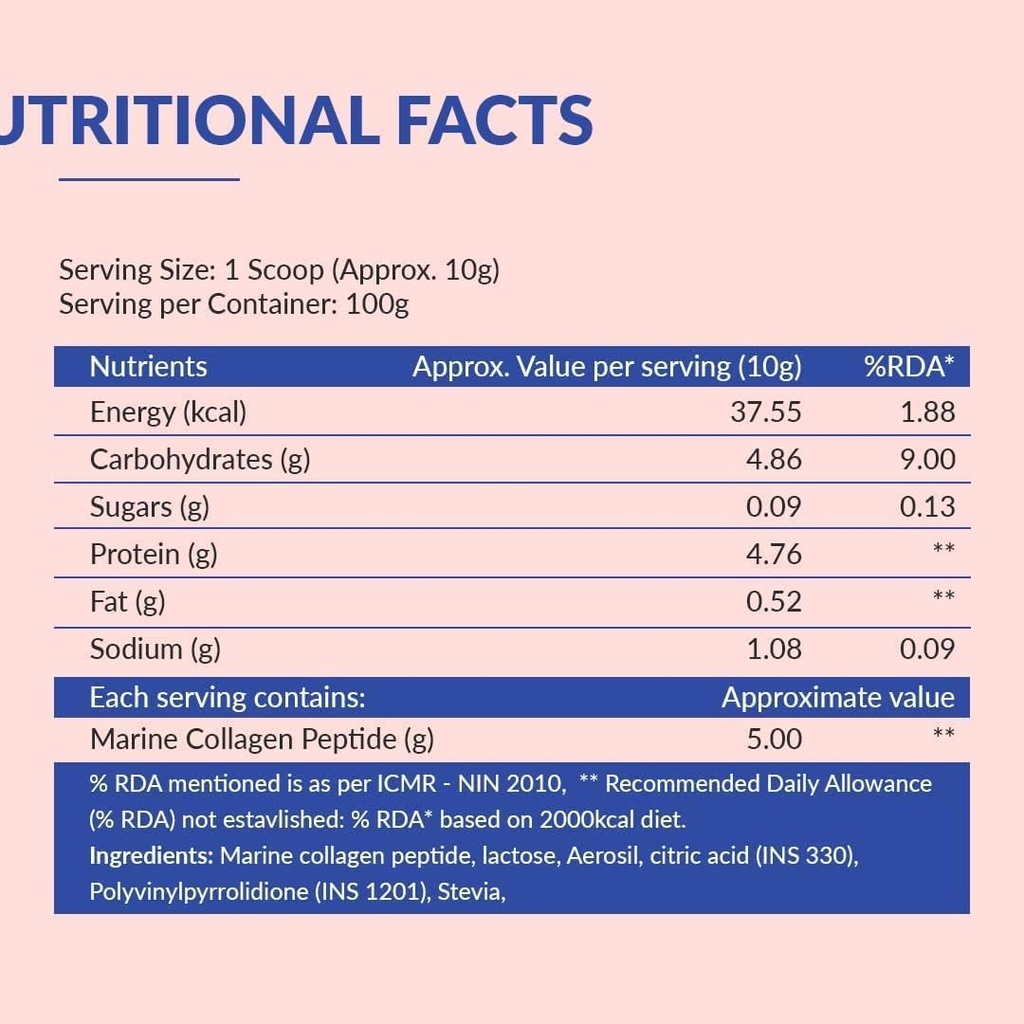 Kolagenas Marinas moterims & Men- Grynas hidrolizuotas jūrų kolageno milteliai odai, plaukams, nagams ir sąnariams