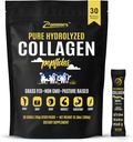 "Premium Collagen Peptides" milteliai, 30 "Sticks Travel Pacets" (I, III tipo), "Unflavored Collagen" baltymo milteliai eiti, hidrolizuoti Collagen Peptides odos plaukų nagų jungčiai, 10g per Tarnavimas, Paleo & Keto