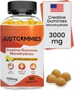 Kreatino monohidratas Gummies 3000 mg per per Tarnauti ® 124; Kreatino kūdikių gummies padidinti jėgą ir statyti raumenų, veganų, citrinos skonio, 60 Skaičiavimas
