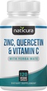 Zinc Quercetin with Vitamin C and Yerba Mate - 4-in-1 Nutritional Immune Support Supplement - 120 Veggie Capsules - Made in the USA